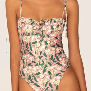 Ruffle High-Waist Floral Bikini Set
