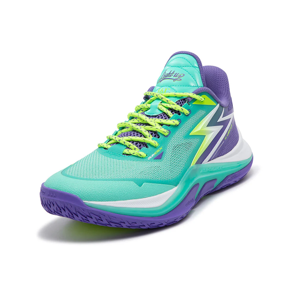 Tênis LIGHT UP Basquete - Masculino | Verde e Roxo - Image 3