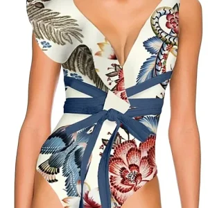 One-Shoulder Toucan Print Monokini