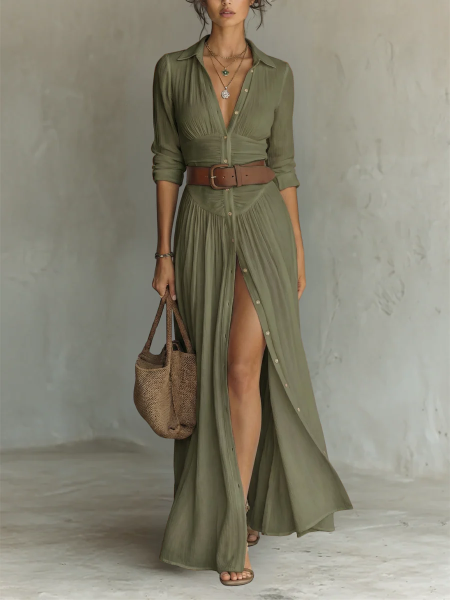 Linho - Vestido Maxi de Manga Longa - Image 6