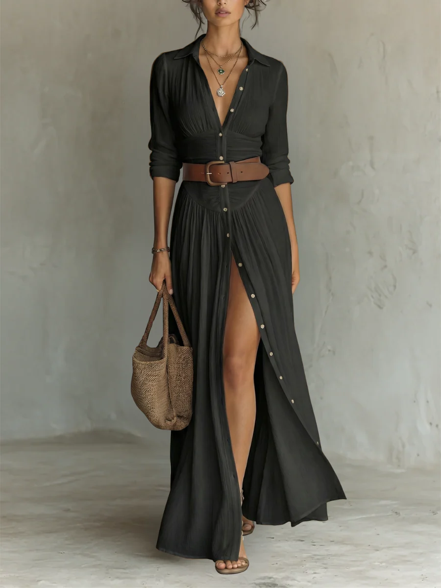 Linho - Vestido Maxi de Manga Longa - Image 5