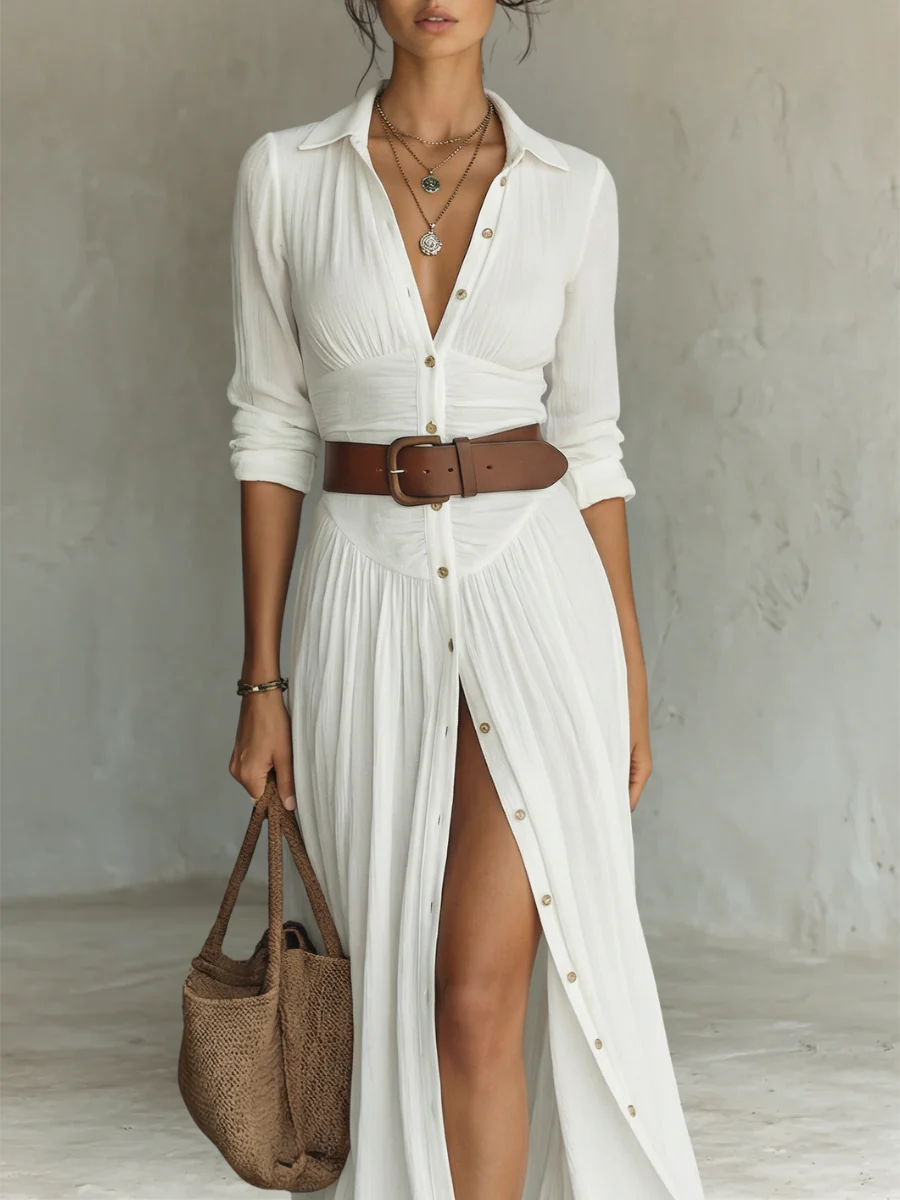 Linho - Vestido Maxi de Manga Longa - Image 4