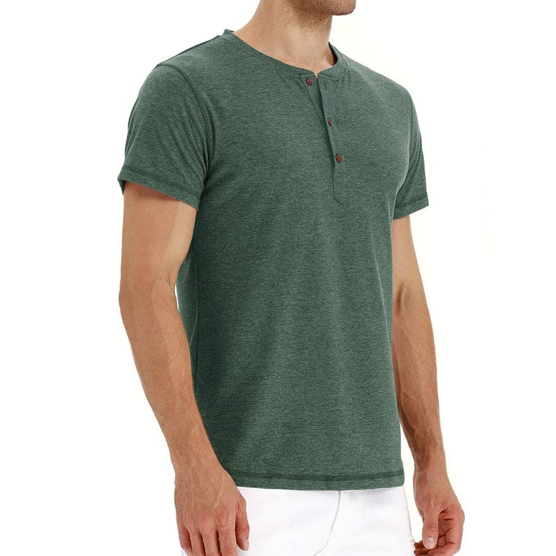 T-Shirt Henley - Malha Macia Gola - Image 6