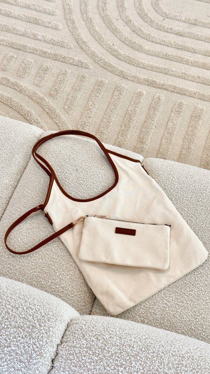 Isobel Shoulder Bag - Natural Linen - Image 3