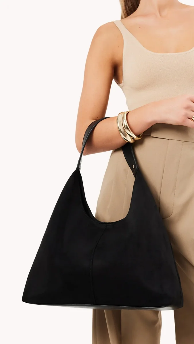 Bolsa de Ombro Tammy - Suede Preto - Image 3