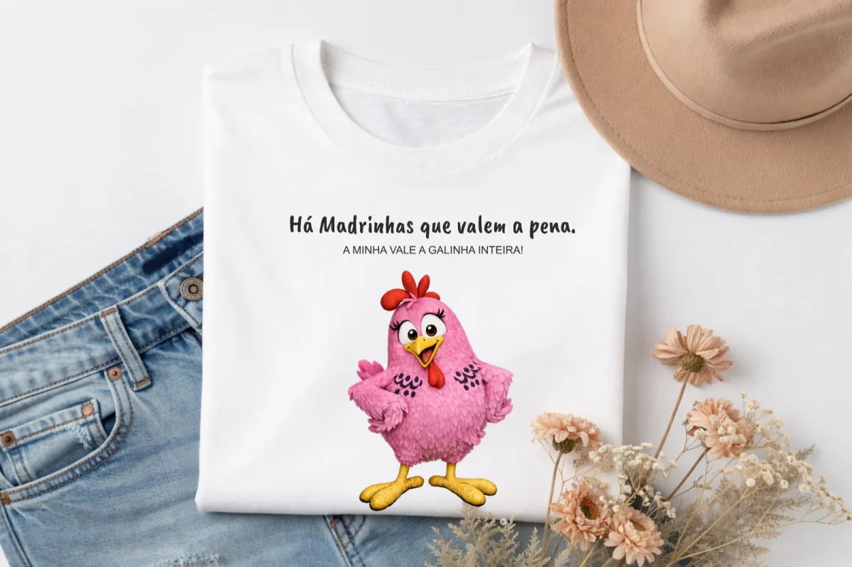 T-shirt personalizada Madrinha Galinha - Image 2